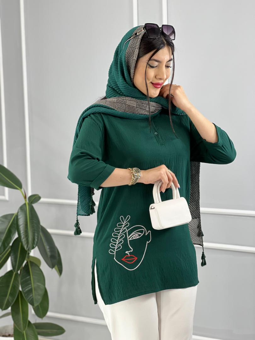 جلوبسته گلدوزی برگ کد volga2261