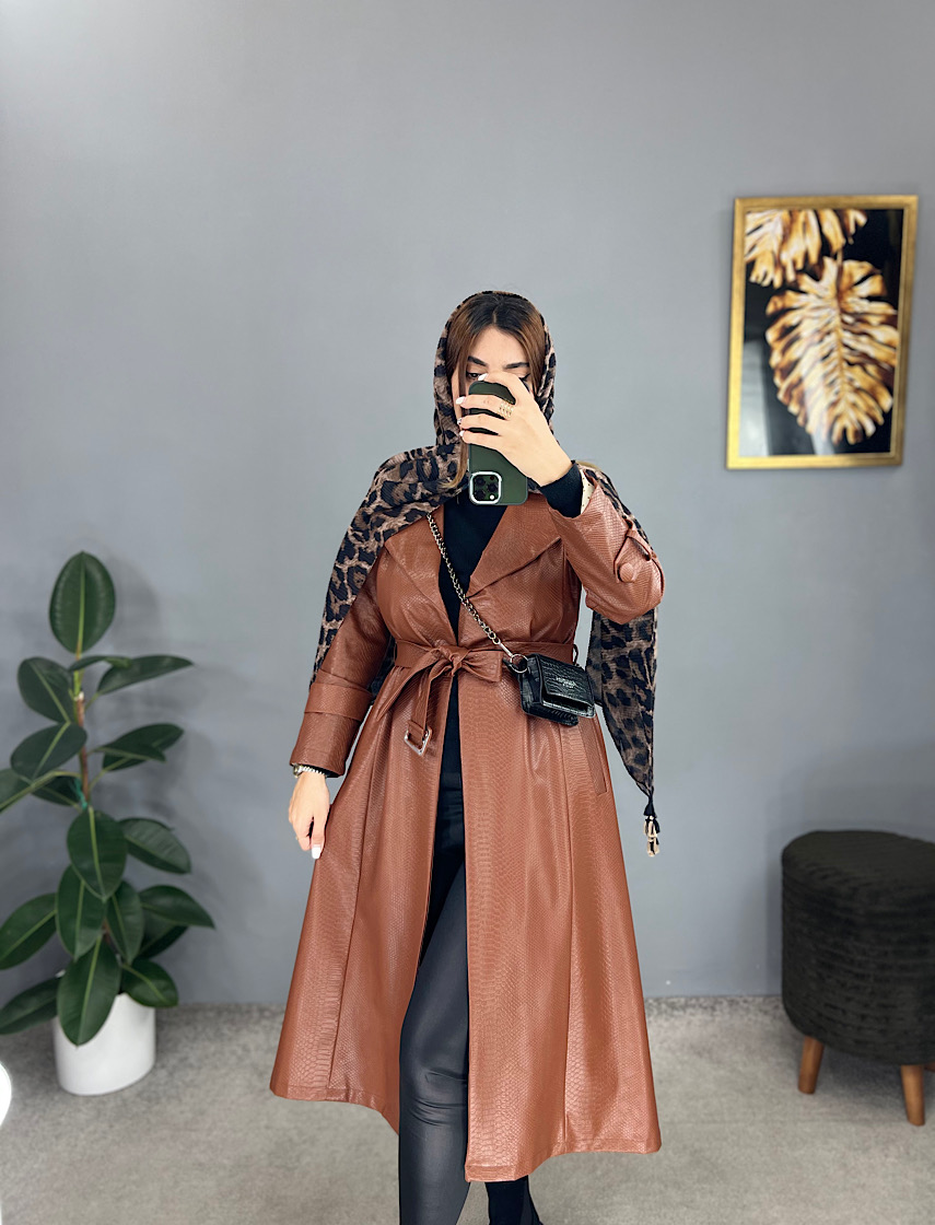چرم پوست ماری آستردار مستانه کد volga1630