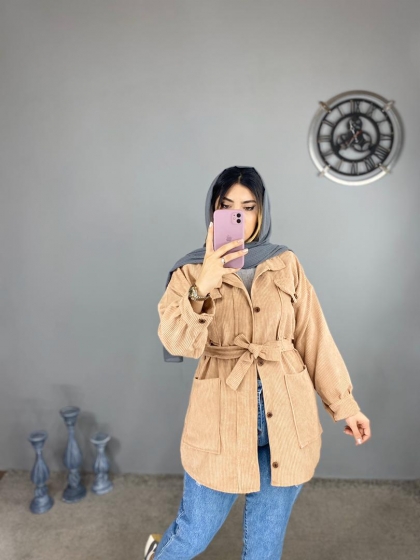 شومیز مخمل چهارجیب کد 885