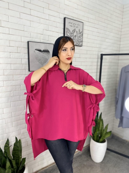 مانتو پانچ جلو بسته کد 199