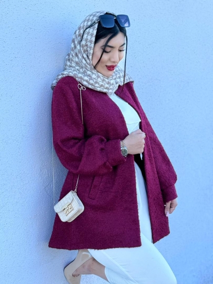 پالتو کتی ترمه کد volga3224