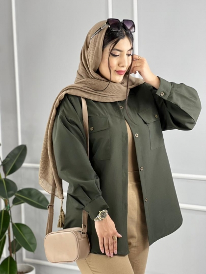 شومیز داکرون لعیا کد volga2472