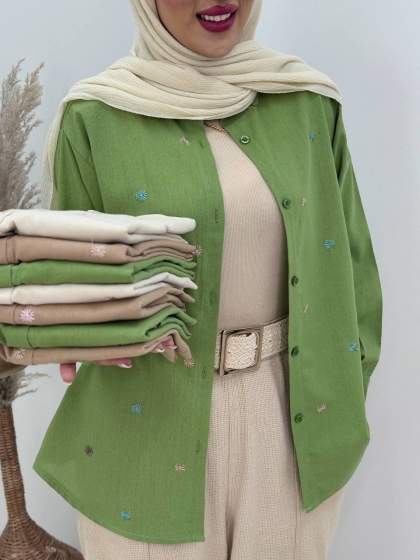 شومیز گلدوزی طیلا کد4443