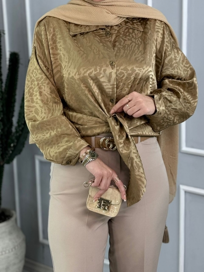 شومیز ساتن راندا کد volga3589