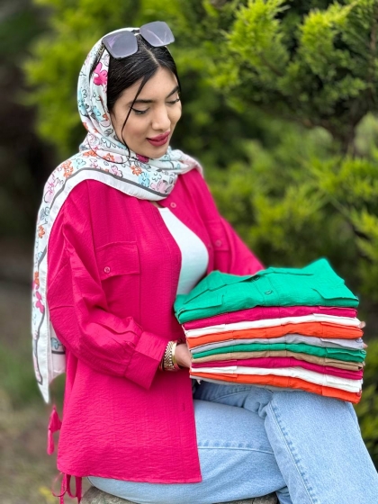 شومیز بغل بند پوران کدvolga3895