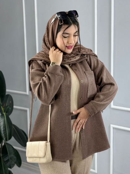 شومیز موهر لاکومه کد volga3081