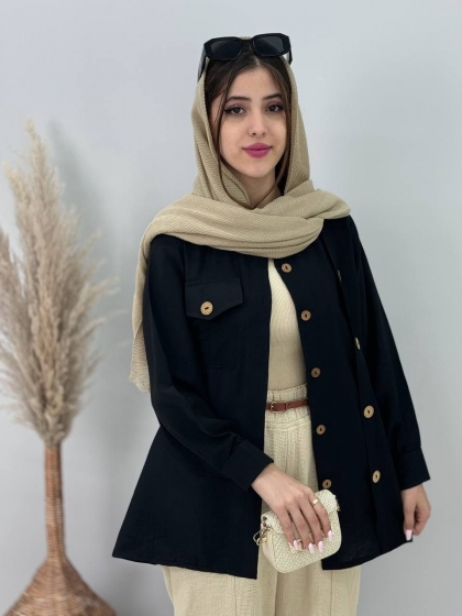 شومیز جلودکمه لاله کد4369