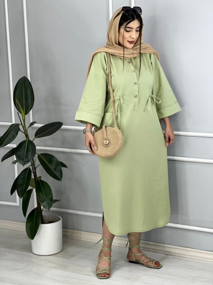 جلوبسته بلند لینن یارا کد volga2544