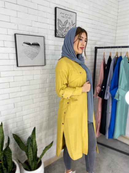 مانتو بغل چاک بهاره کد 159