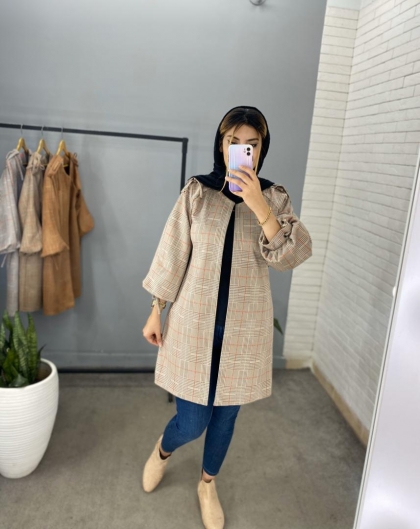 پالتو سوییت چهارخونه کد 551
