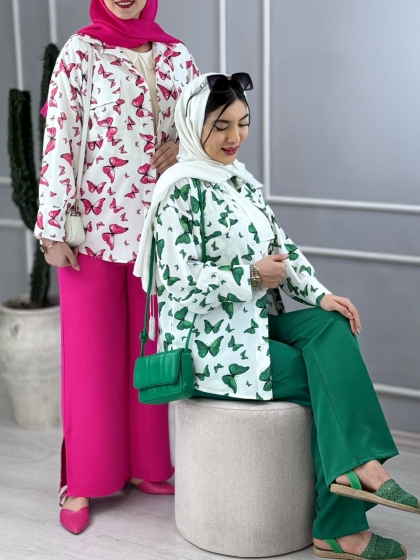 شومیز شلوار پروانه کد volga3465