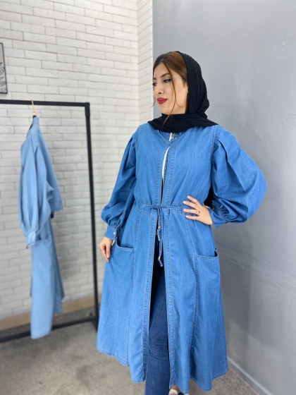 مانتو دو تیکه جین کد 222