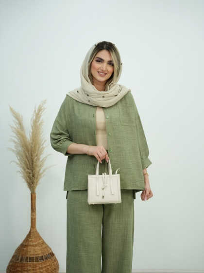 شلوار کمر کش لاته کد5916