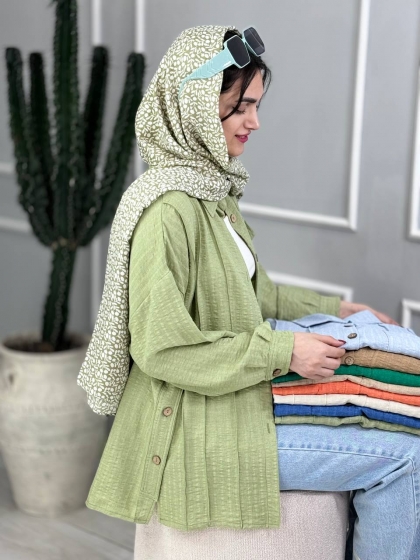 شومیز بغل دکمه میلانا کدvolga3849