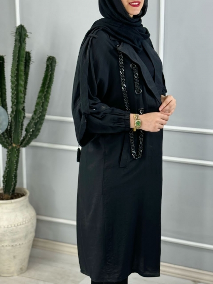 استین پانچ زنجیری پهن کد volga3496