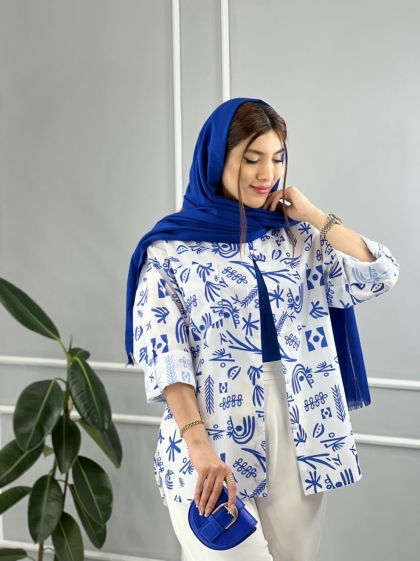 شومیز طرحدار شادی کد volga2089