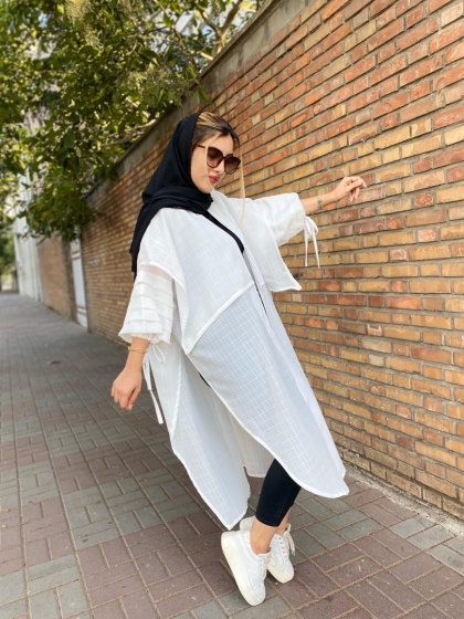 مانتو نازلی بغل چاک کد 480