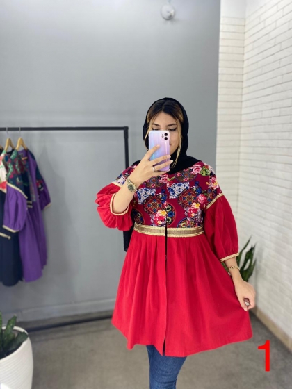 مانتو لنین نوار دوزی کد 506