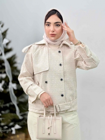 پالتو کوتاه کمردار آمیتیس کد4904