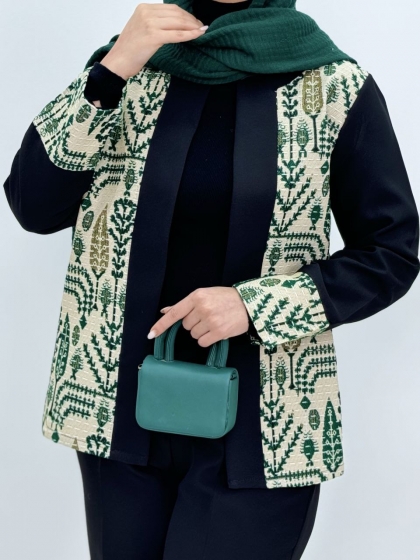 کتی ترکیبی گلیمی فرخنده کد5335