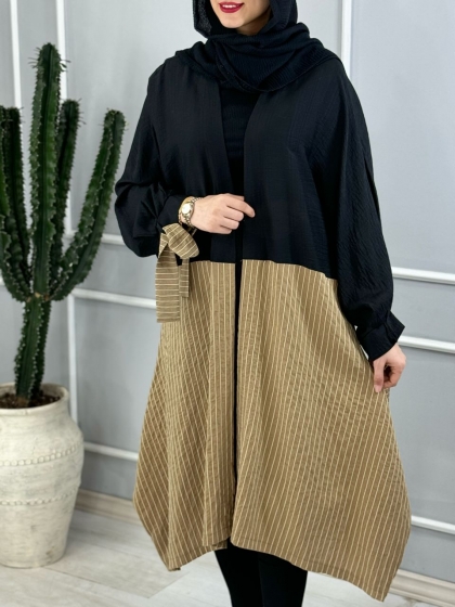 مانتو عبایی ستایش کد volga3599