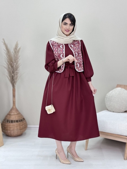 ست پیراهنوکت یلدایی کمردار جیران کد5462