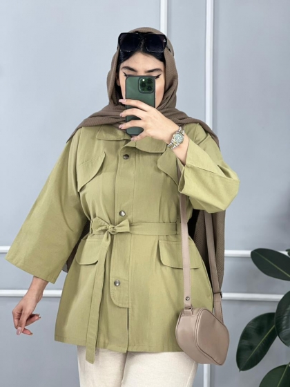 مانتو عروسکی چهار جیب گیتا کد volga2491
