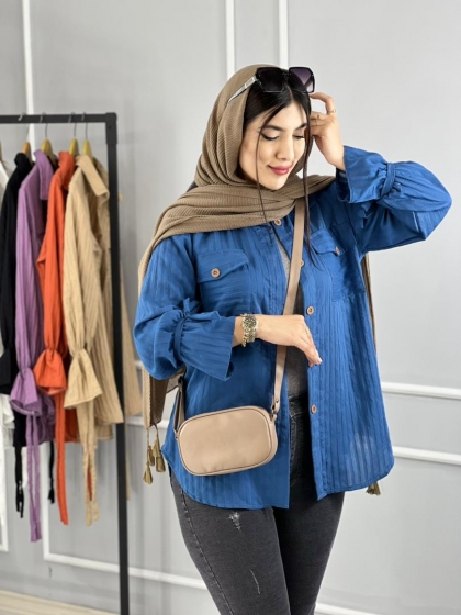 شومیز استین چین پالیز کد volga2369
