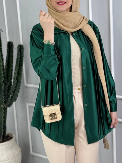 شومیز ساتن تندیس کد volga3437