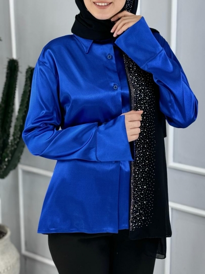 شومیز ساتن سلطنت کد volga2743