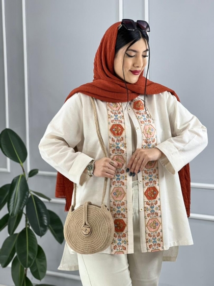شومیزی خرجکار سنتی ترنج کد volga2223