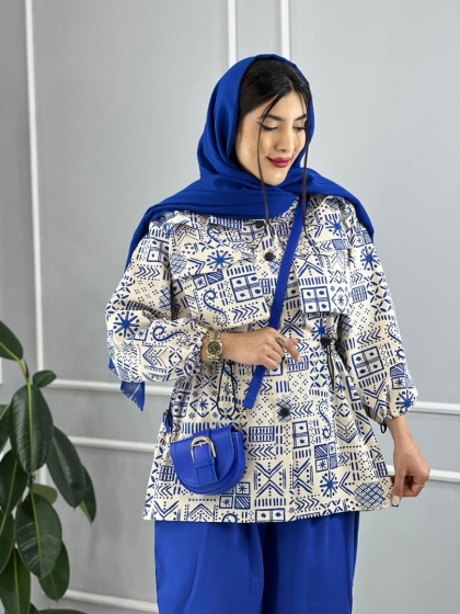 مانتو کمرگت یاقوت کد volga2274