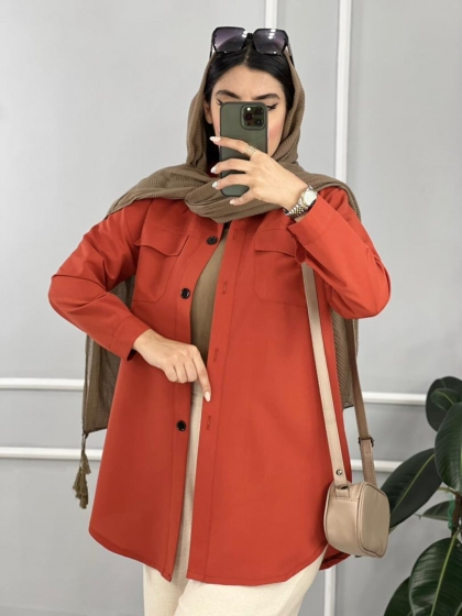 شومیز دوجیب دنیز کد volga2666