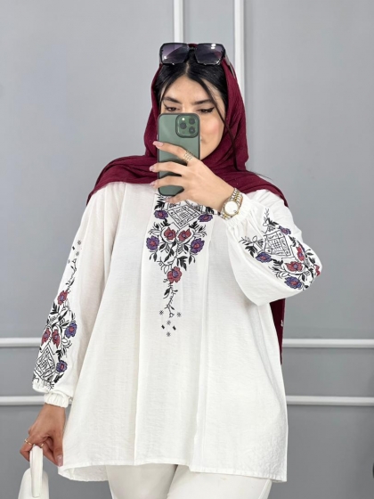 شومیزی جلوبسته یاشیل کد volga2560