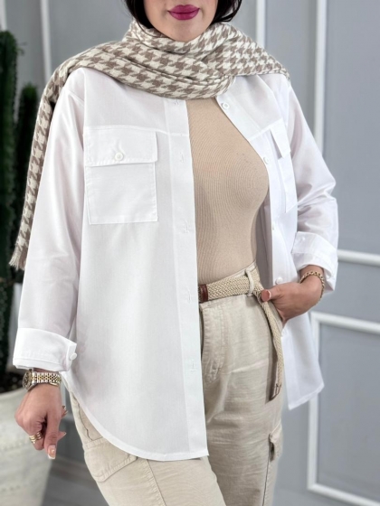 شومیز دوجیب تارا کد volga3140