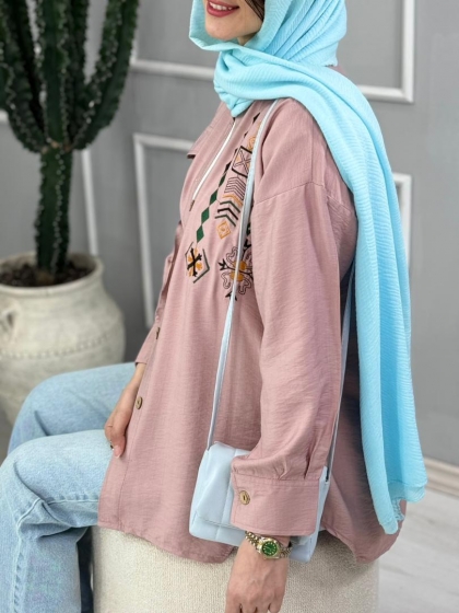شومیز گلدوزی آتشک کد volga3633