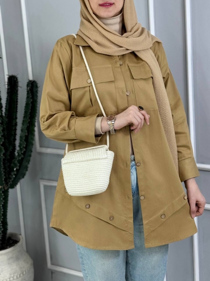 شومیز بهاره استین پیله ورونیکا کدvolga3718