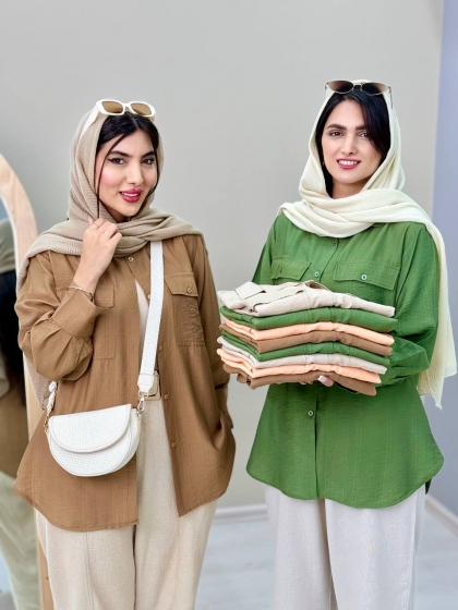 شومیز آستین پیله ژیلا کد4448