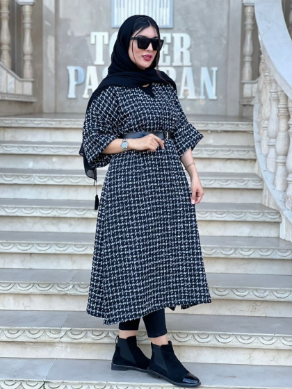 پیراهن بلند فلورا کد volga2970