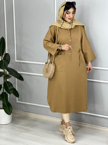 جلوبسته بلند لینن پانیا کد volga2431