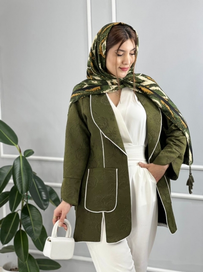 کتی مزونی قیطان دوزی بنفشه کد volga2084