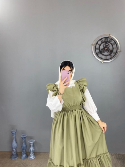 پیراهن عروسکی چین دار کد volga981