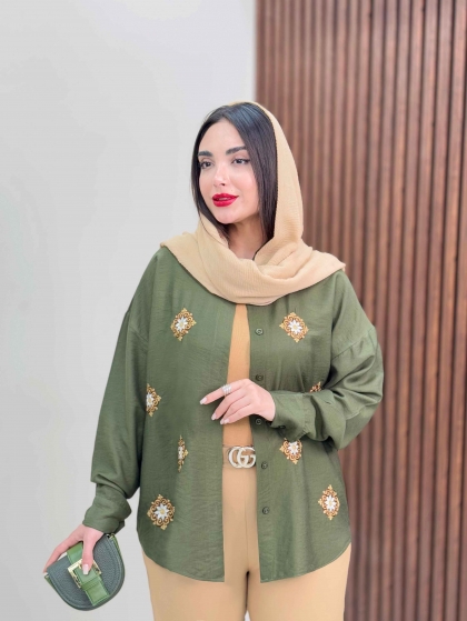 شومیز گلدوزی پریماه کد5650