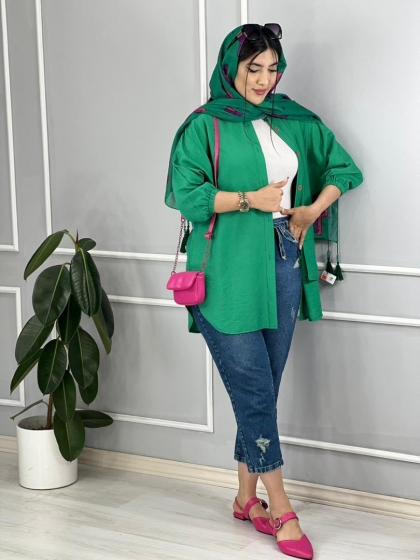 شومیزی تک جیب سلدا کد volga2329