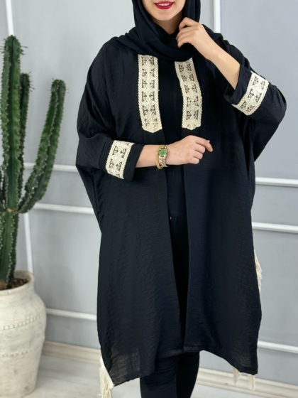 عبایی پولوتی بغل ریش کد volga2608