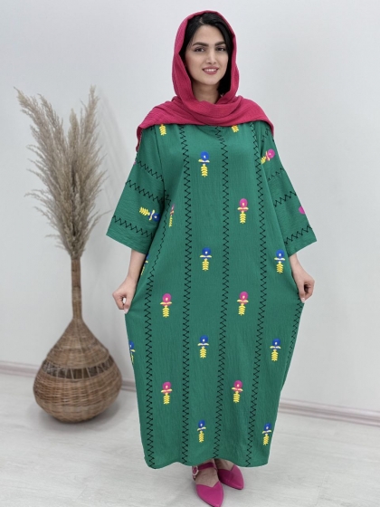 پیراهن گلدوزی گلناز کد4429
