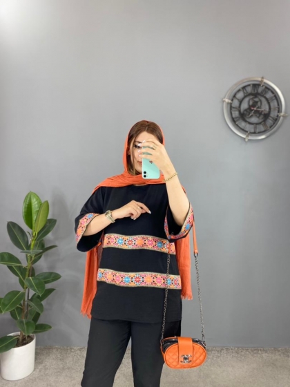 مانتو جلوبسته سنتی صنوبر کد volga1368