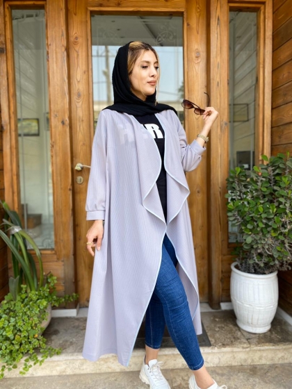 مانتو یقه آبشاری کد 313