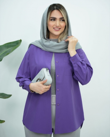 شومیز تک جیب دارابی کد5880