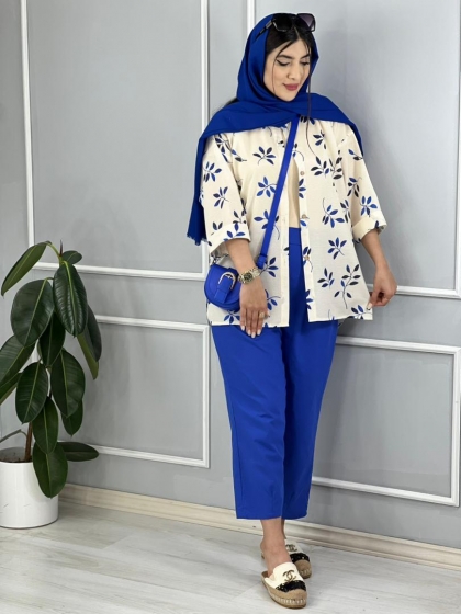 شومیزی طرحدار ماهین کد volga2337